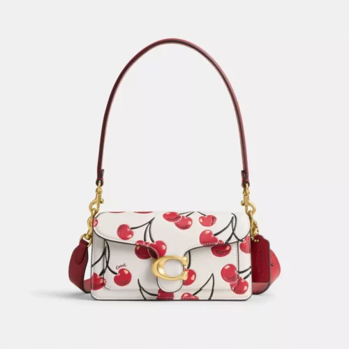 Tabby 20 shoulder bag with cherry pattern